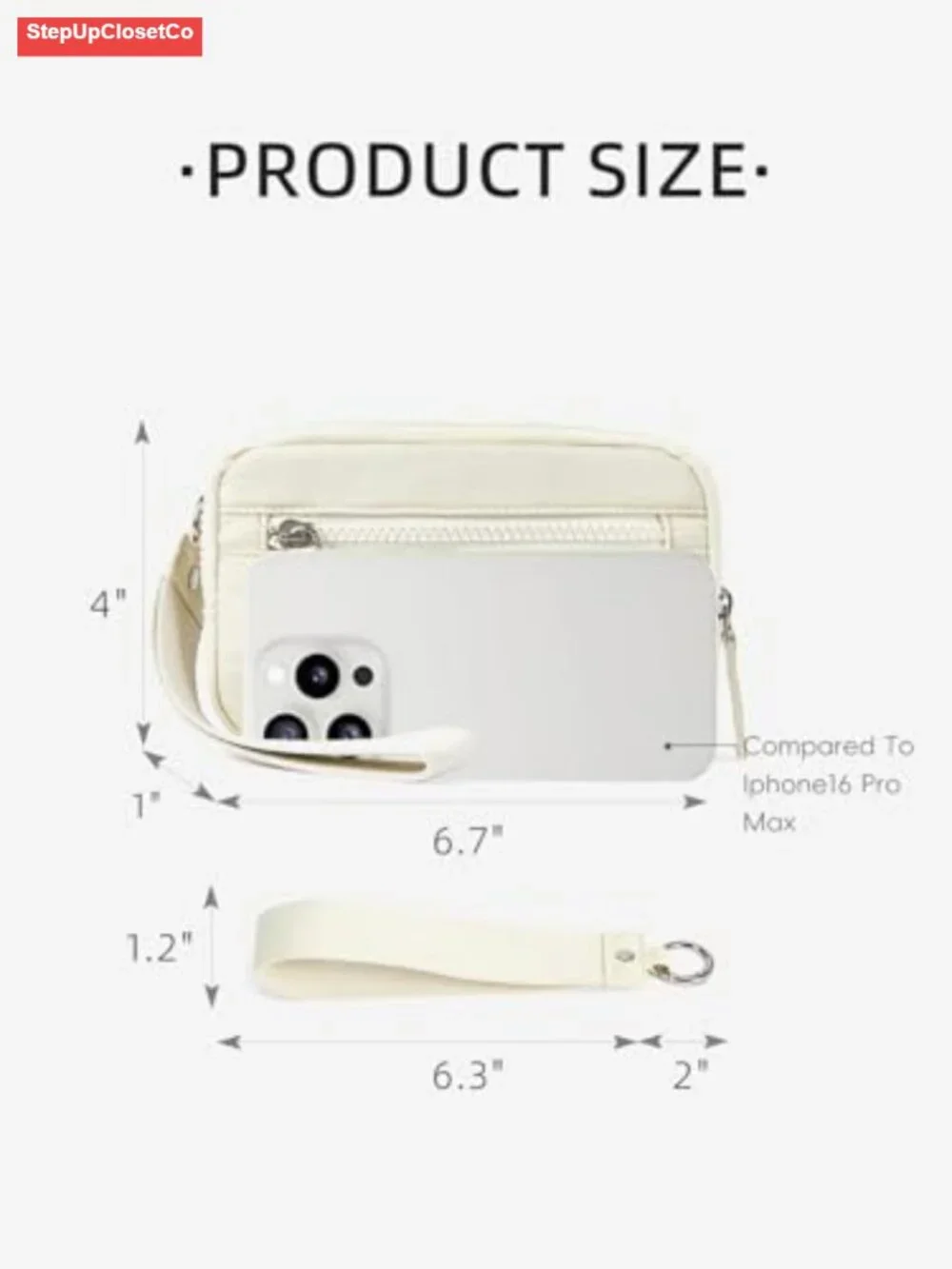 RFID Blocking Quilted Nylon Wristlet Wallet With Card Slots - Wristlet Handbag